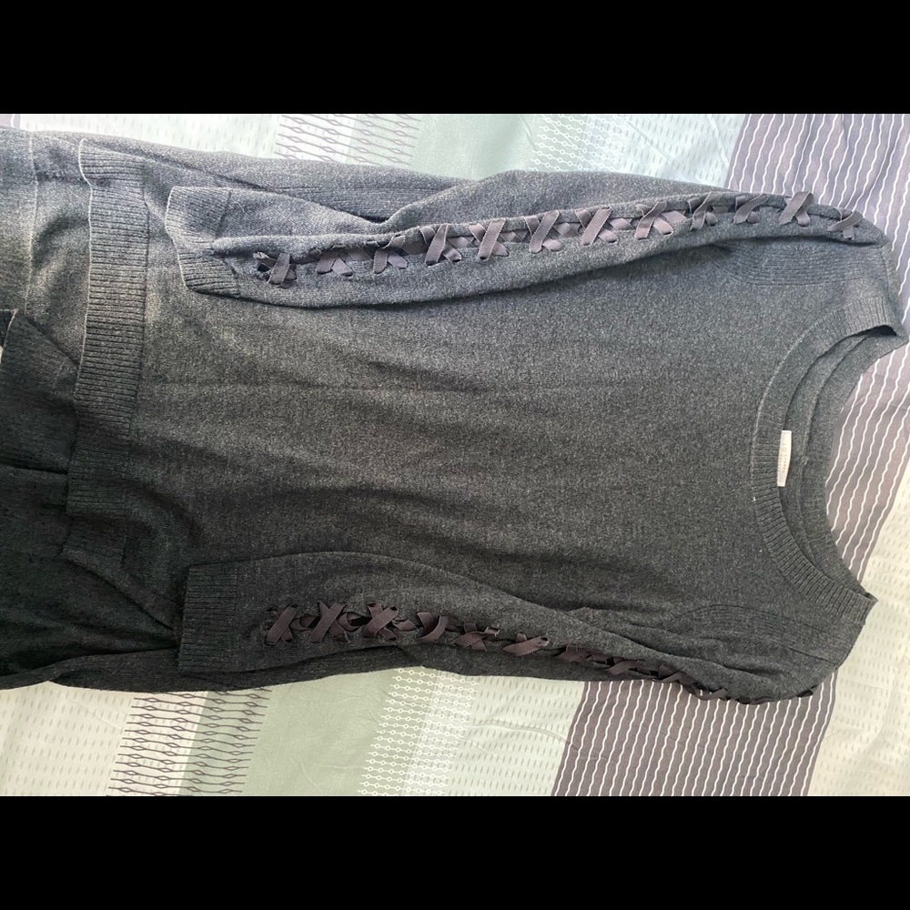 Lauren Conrad charcoal grey sweater